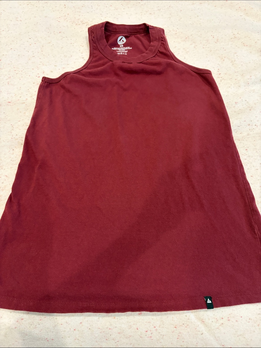 American Giant Tank XS Cotton Burgundy Wine
